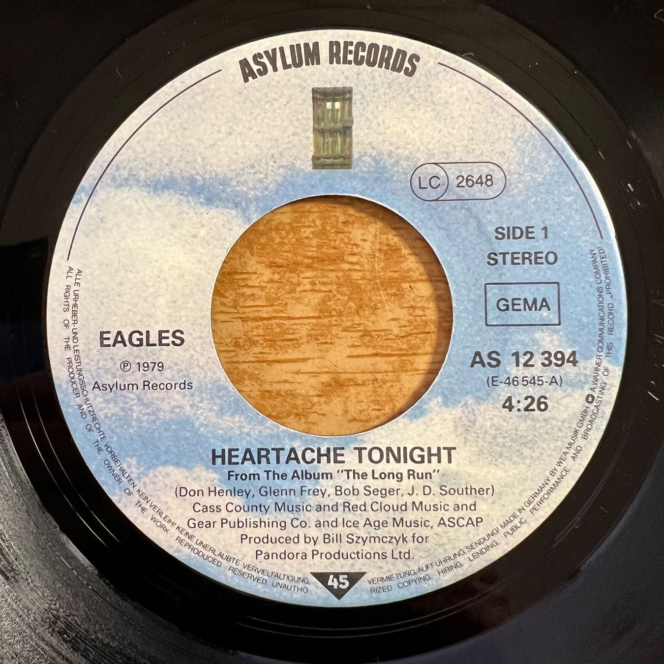 Schallplatten: Eagles - Heartache Tonight / 1. D-Press. 1979 – Gebraucht aus Gais von soundcave57 1