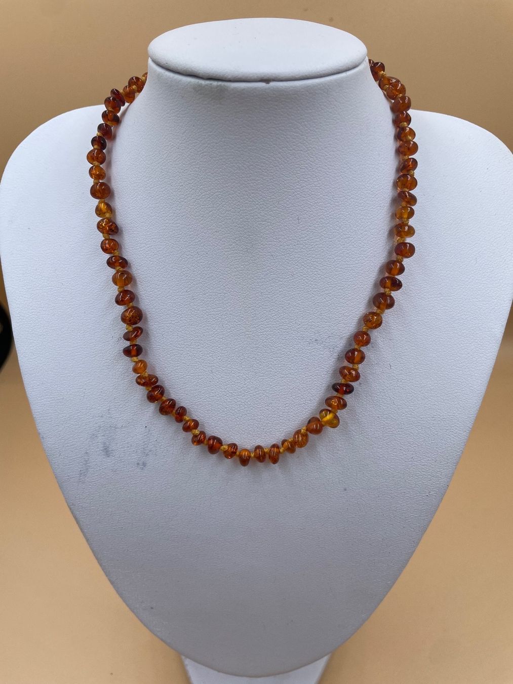 Catenine: Babykette Bernstein – Nuovo e nell'imballaggio originale da St. Gallen venduto da Martunia