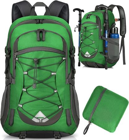 Wanderrucksack | Reiserucksack | 40L Rucksack faltbar Grün