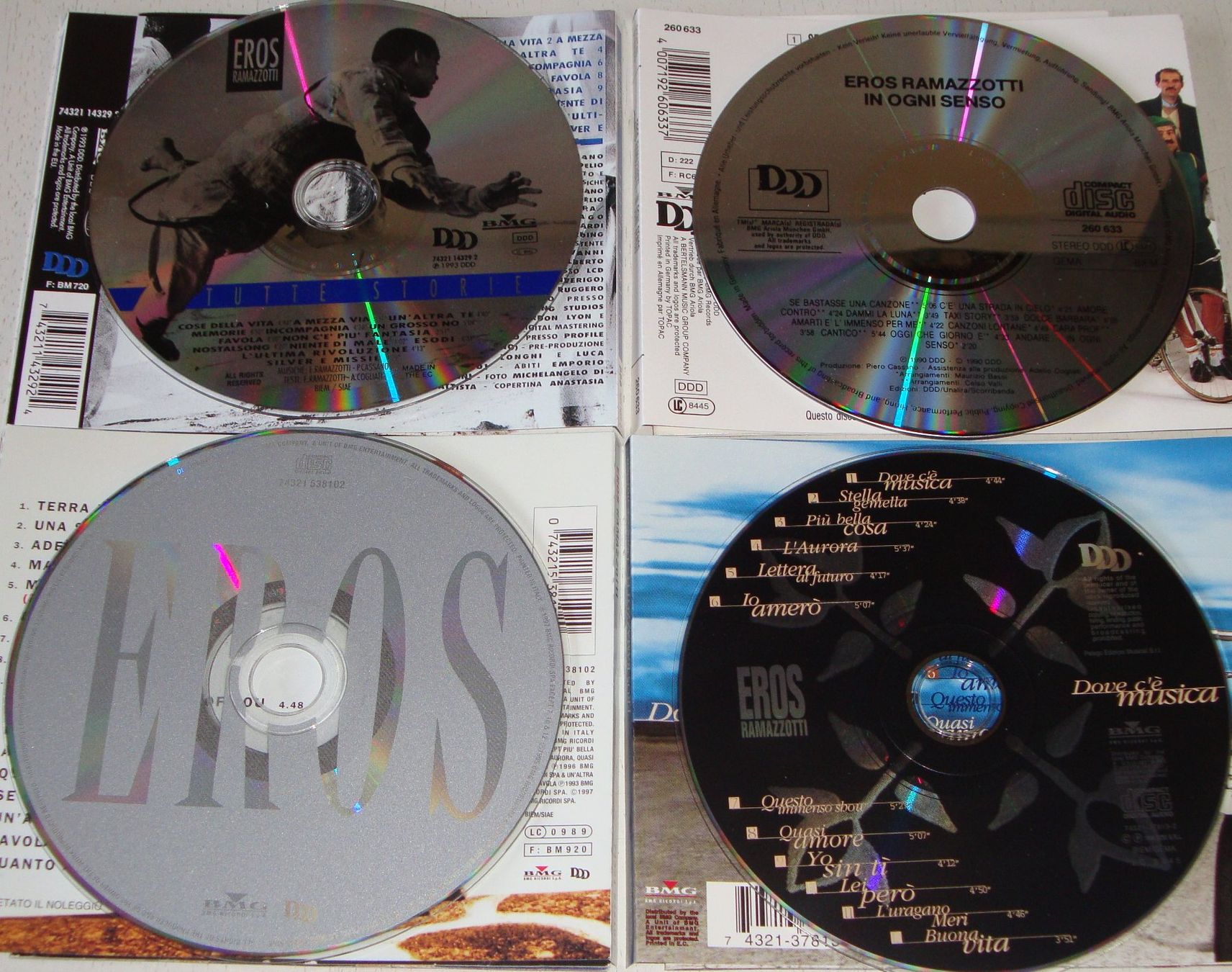 CD: 4CD's - Eros Ramazzotti – Usato da Unterbäch venduto da xazuq 6