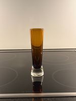 Väschen Glas bernsteinfarben A. Okkolin Riihimäki 60er Jahre