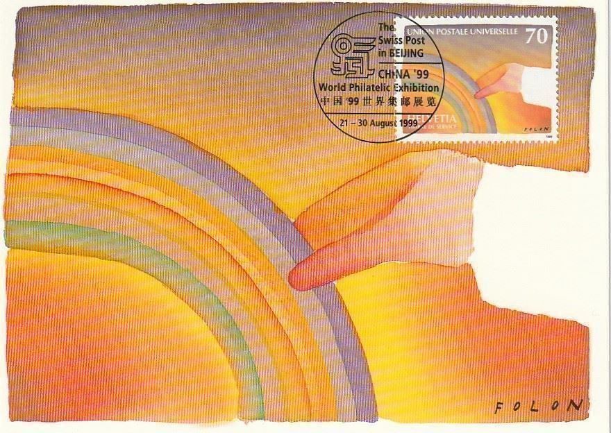Tutti i francobolli: 2 Maximumkarten: Schweiz - China, 1999 – Nuovo e nell'imballaggio originale da Aarburg venduto da Aare10 2