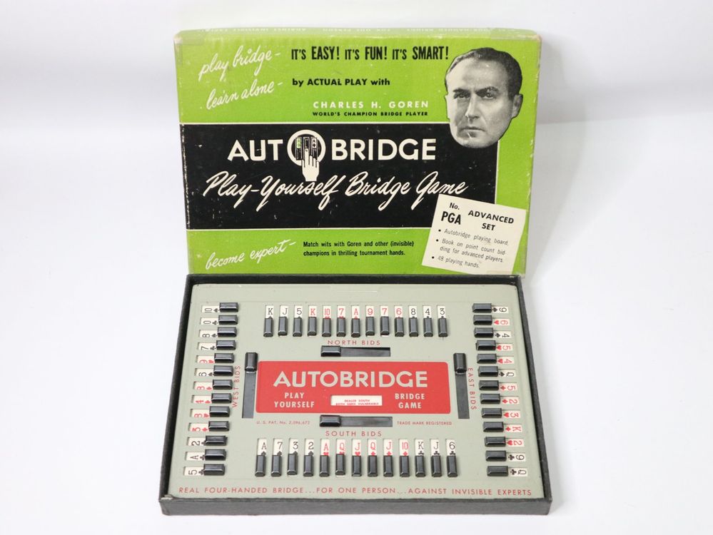 50's Autobridge Bridge made in USA play bridge, learn alone (Gebraucht ...