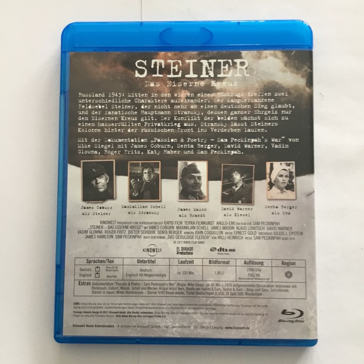 Tutti i DVDs: Steiner das Eiserne Kreuz Blu Ray – Nuovo (secondo la descrizione) da Blauen venduto da berlingo65 1