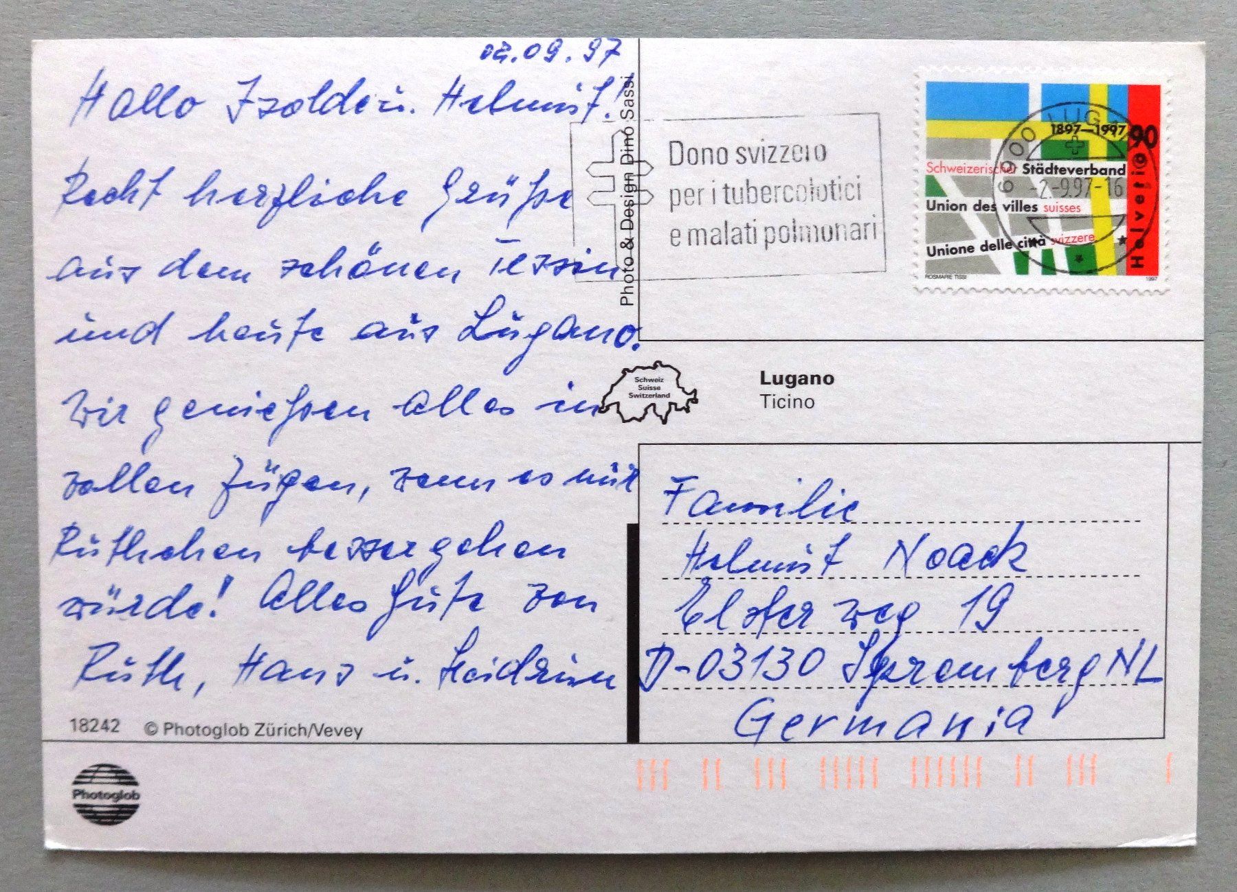 Cartes postales: Lugano – D'occasion à Fétigny par Billy2miny 1