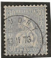 boUDRY 13.02.73 auf Zu#41 Mi#33a Vollstempel [10B4]