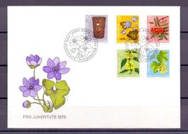 CH FDC Pro Juventute Satz 1975