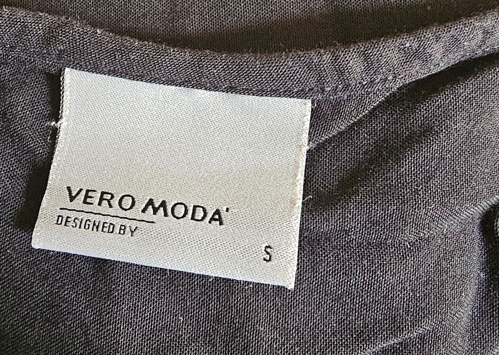 klassisches T-Shirt von VERO MODA Gr. S schwarz 3