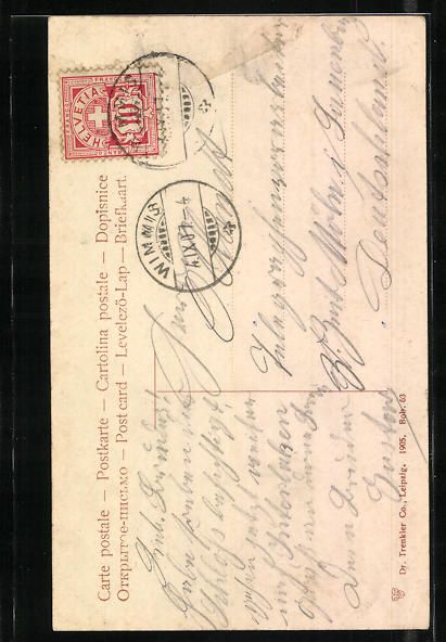 Cartoline postali: AK Wimmis, Schloss, 1907 – Usato da Berlin venduto da bartko-reher 1