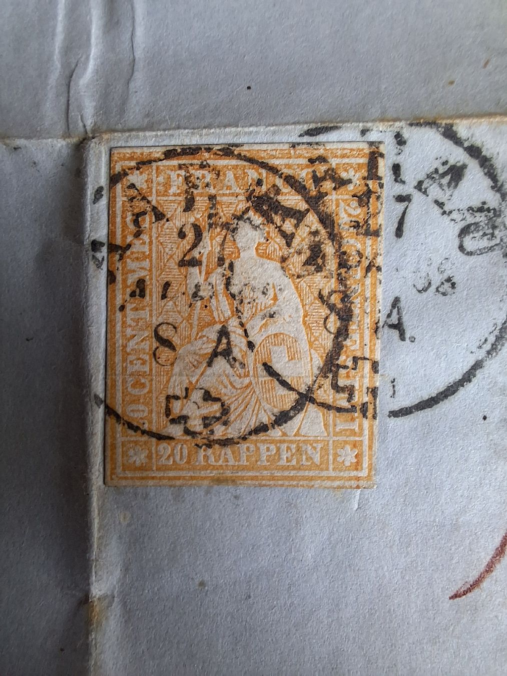 Tutti i francobolli: Strubelbrief 25G Aarau – Usato da Balgach venduto da SIMEON27 1