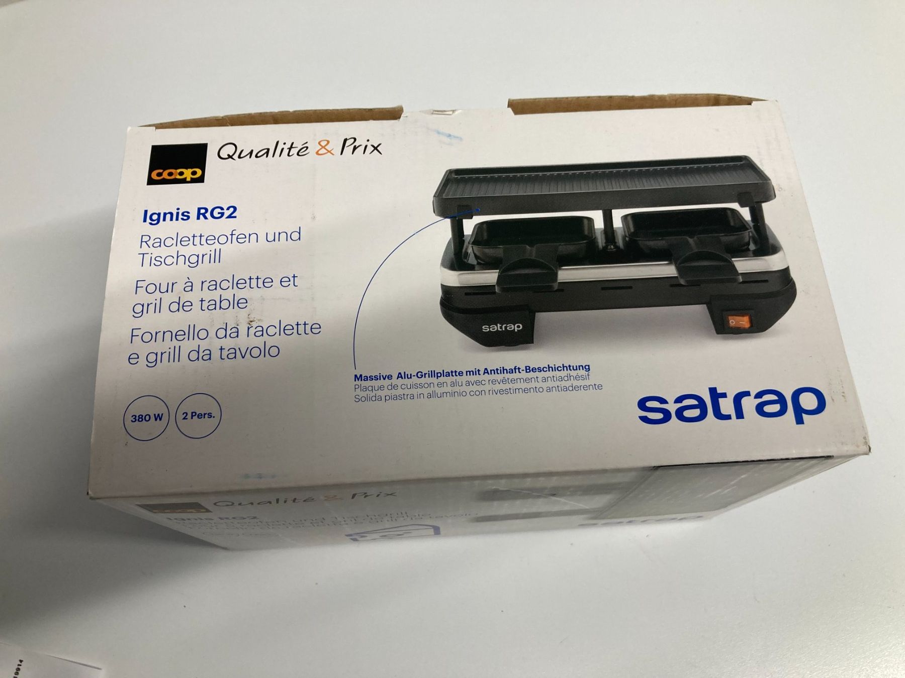 Coop Elettrodomestici da cucina: Racletteofen Tischgrill – Nuovo e nell'imballaggio originale da Bottighofen venduto da Haebs