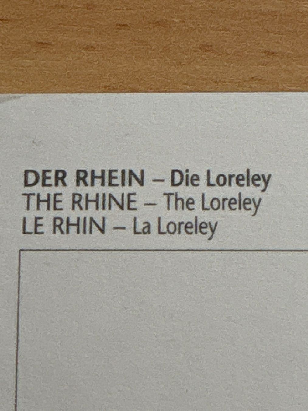 Cartes postales: Ansichtskarte Rhein Loreley Rahmel-Verlag – D'occasion à Ibach par lisch3 2