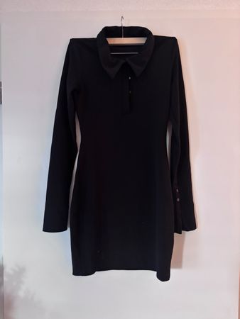 Robe chemise noire manches longues taille XS 