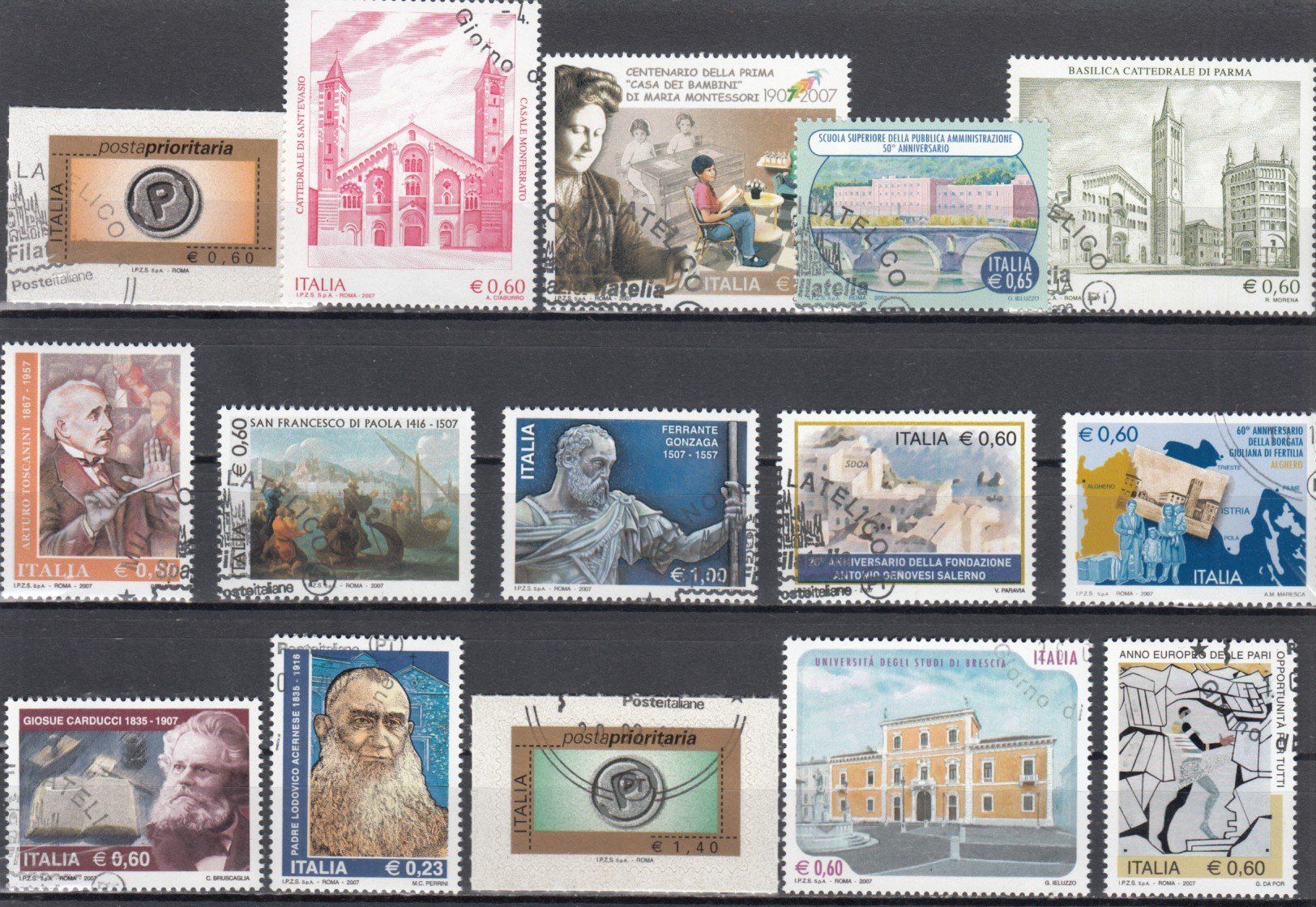 Tutti i francobolli: Italien 2007 mit ET – Usato da Bürglen TG venduto da StampGraf 1