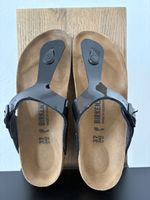 Birkenstock Gizeh BS Lack Schwarz Grösse 37 Top Zustand