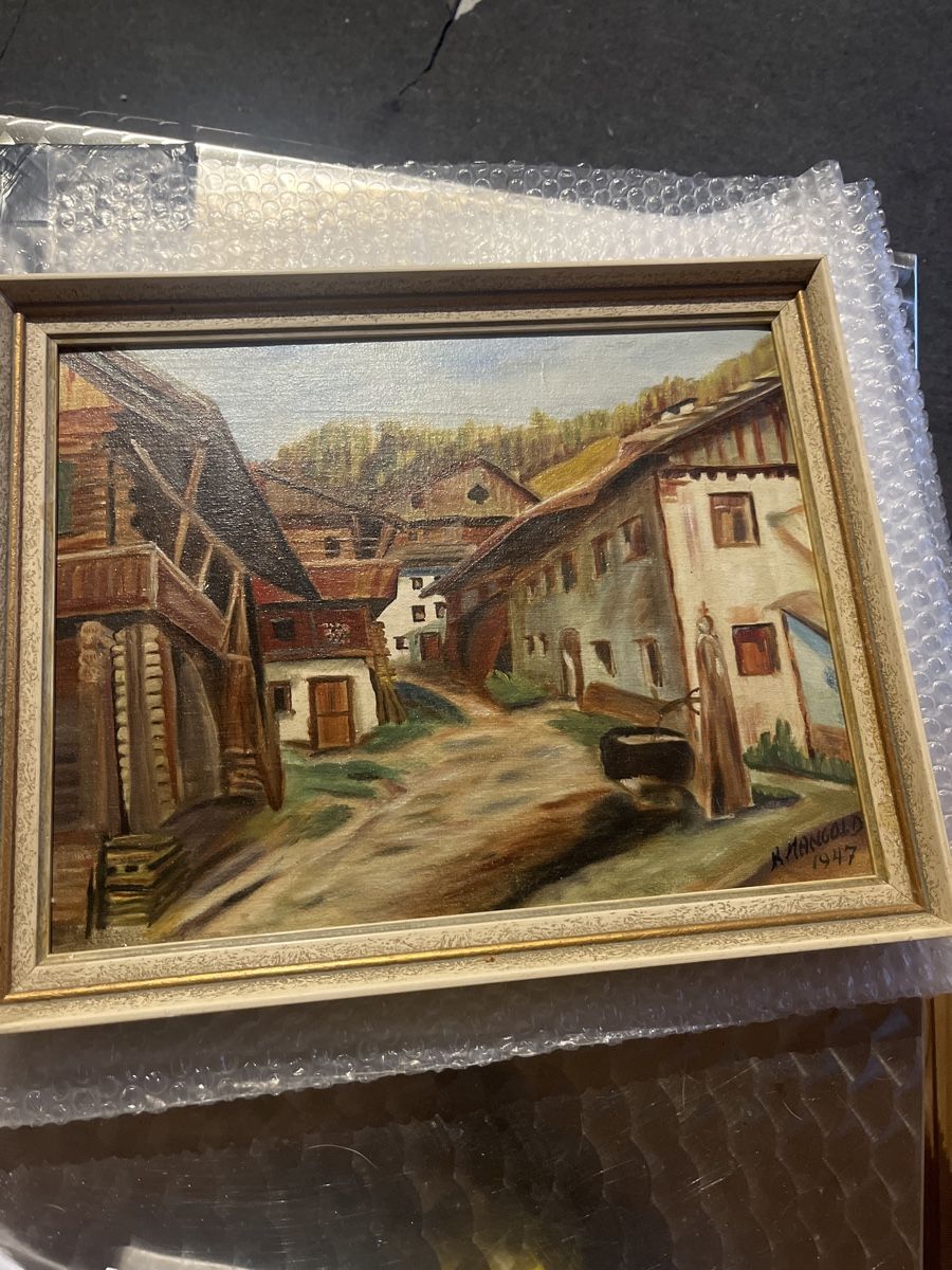 Gemälde: Ölbild K.Mangold 1947 – Gebraucht aus Uznach von