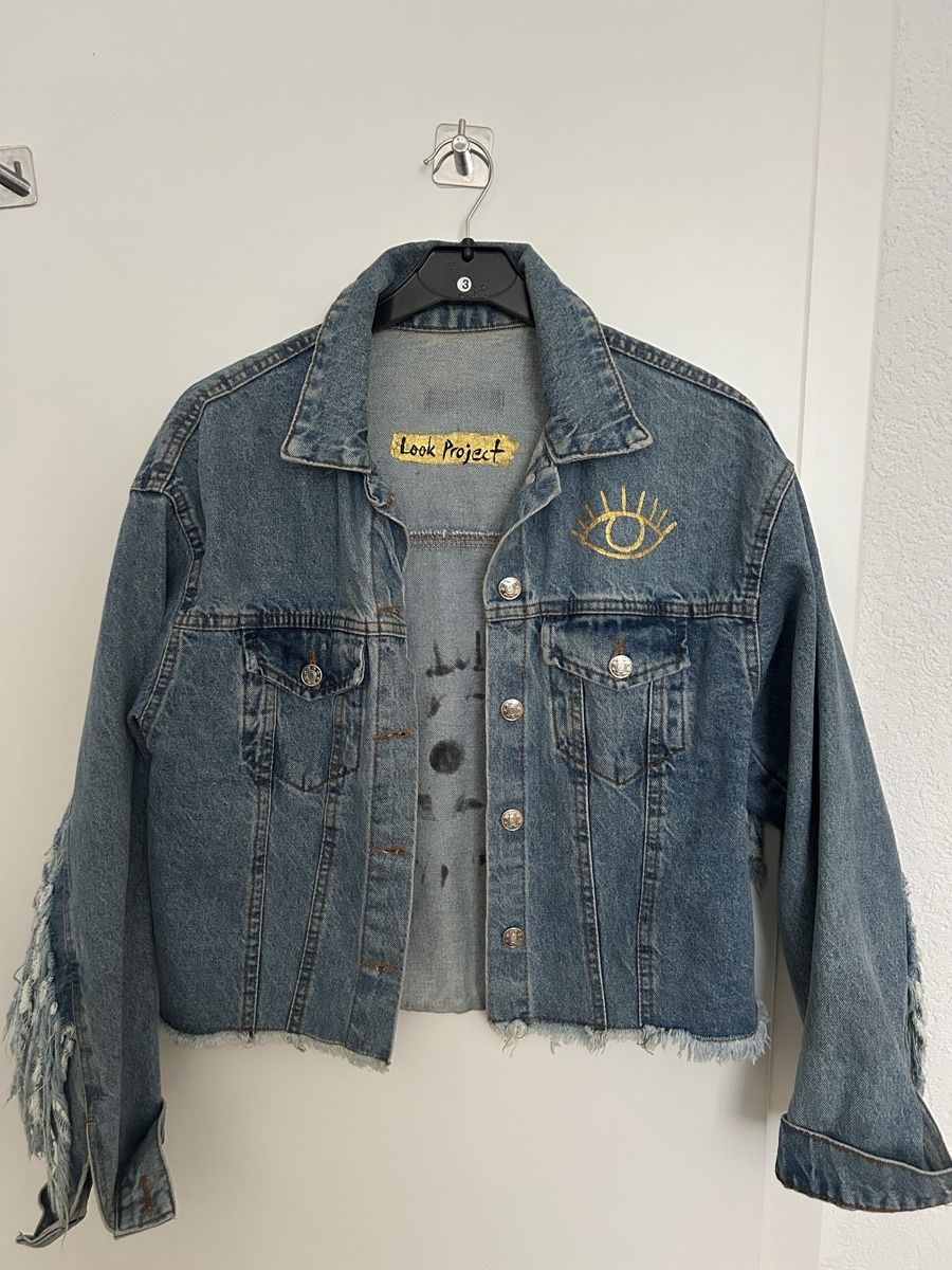 Look Jacken: Design unique hand painted denim jacket cool-M – Neu (gemäss Beschreibung) aus Marin-Epagnier von Kty_1907 1