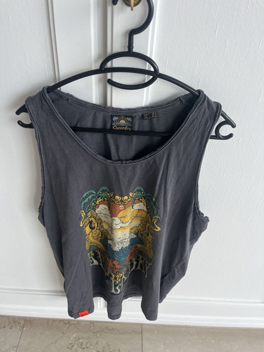 Superdry Top: Damen cooles Tanktop Superdry Beach Gr. L – Nuovo (secondo la descrizione) da Kerzers venduto da del13 3
