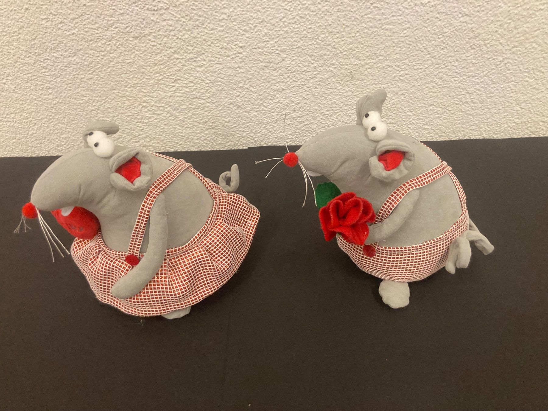 Tutte le decorazioni: Mäuse Paar sitzend, je ca. 20 x 15 x 17 cm – Nuovo (secondo la descrizione) da Neuenhof venduto da jorogo 5