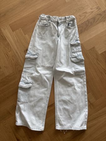 Cargo Wide Leg Jeans von H&M, Grösse 140