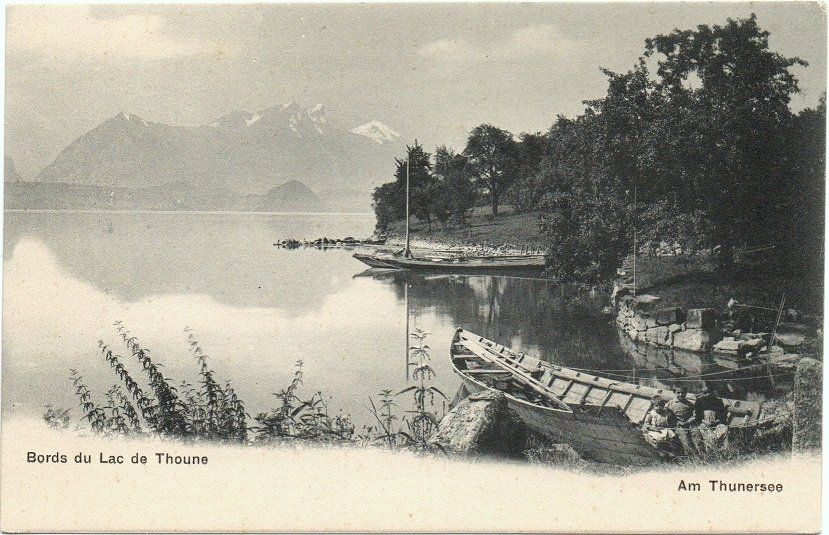 Cartoline postali: THUN Bords du Lac de Thoune – Nuovo (secondo la descrizione) da Jona venduto da philajona