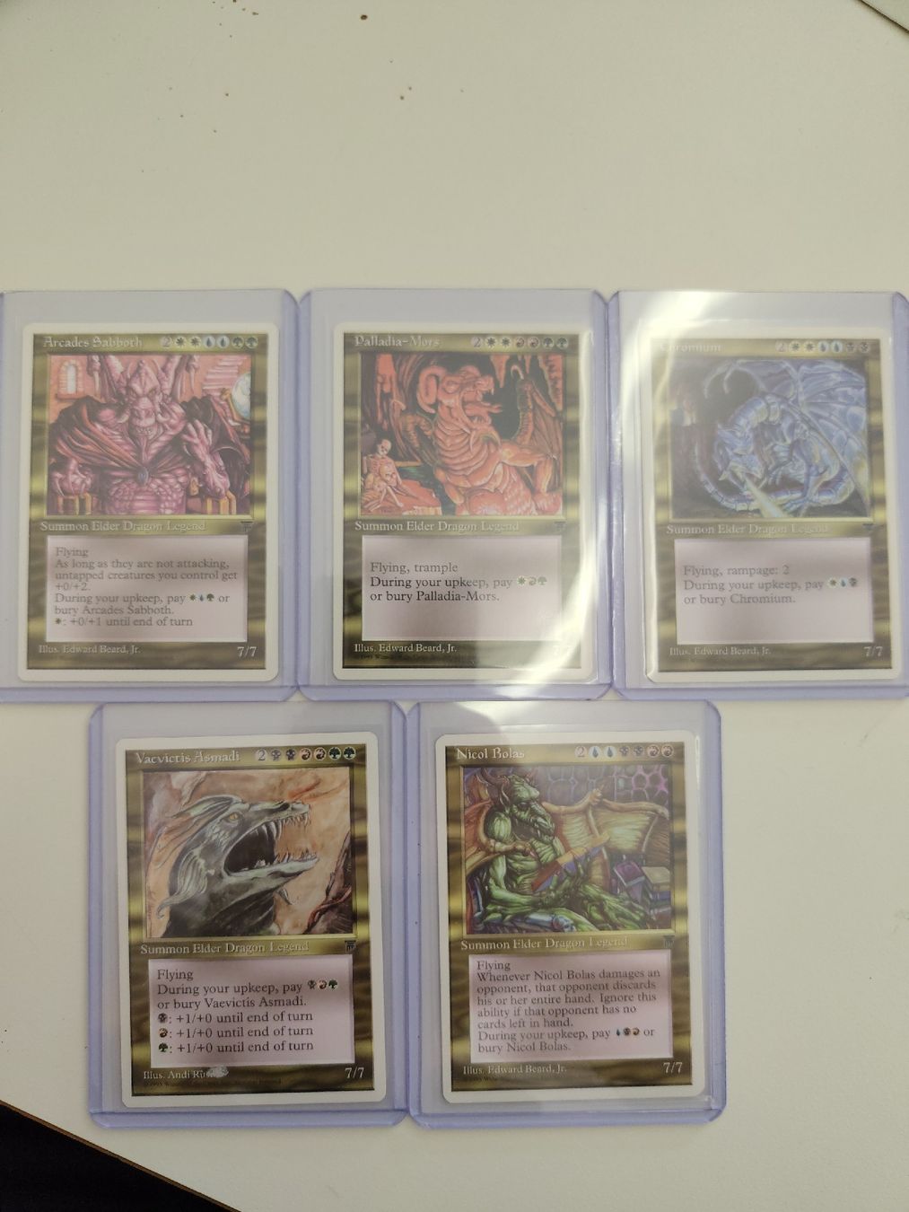 Magic The Gathering Carte collezionabili: Magic the Gathering 5 Elder Dragons Sammlerstücke – Nuovo (secondo la descrizione) da Obergerlafingen venduto da kingslayer4