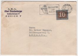 Brief Pax Nr.263 mit Ret. links der Eins sehr schöner Brief.