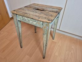 Alter Hocker, Shabby Chic, Vintage Look, Holz, Deko!