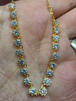 Collier argent avec diamants de moissanite de 1,9 ct GRA