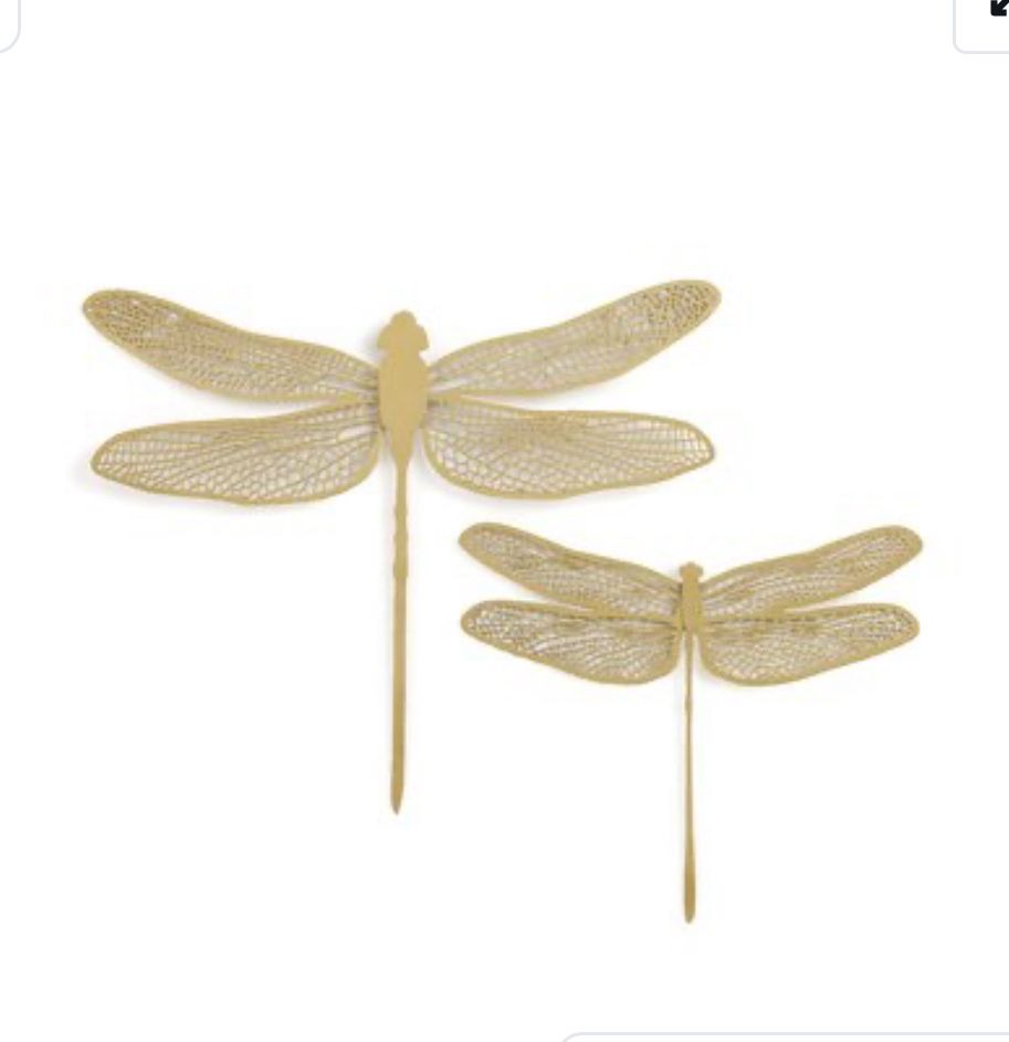 La Redoute Tutte le decorazioni: 2er-Set goldene Deko-Libellen, WANDDEKO – Nuovo e nell'imballaggio originale da Winterthur venduto da Cecillib 6