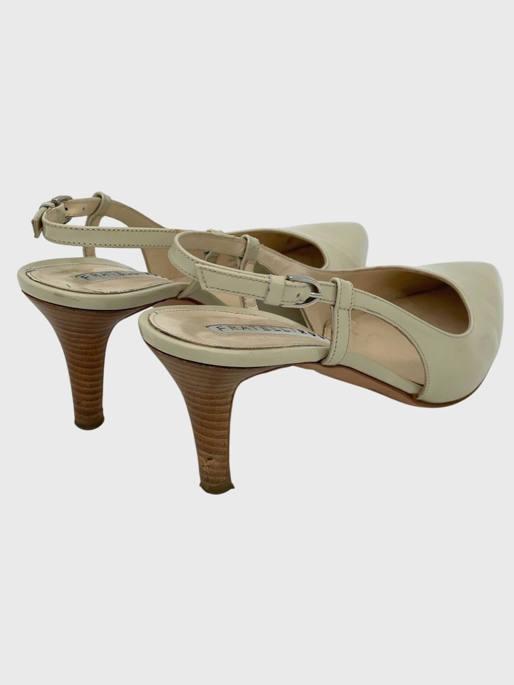 Fratelli Rossetti Scarpe da donna: Fratelli Rossetti Patent Leather Slingback EU 37 Beige – Usato da Zürich venduto da shoe_shop 3