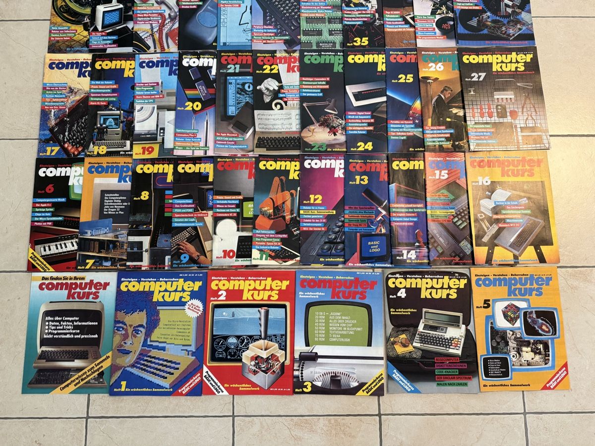 Riviste & Magazine: Computer Kurs Sammlung von 1984 – Usato da Kaiseraugst venduto da FlohmarktMassa 2