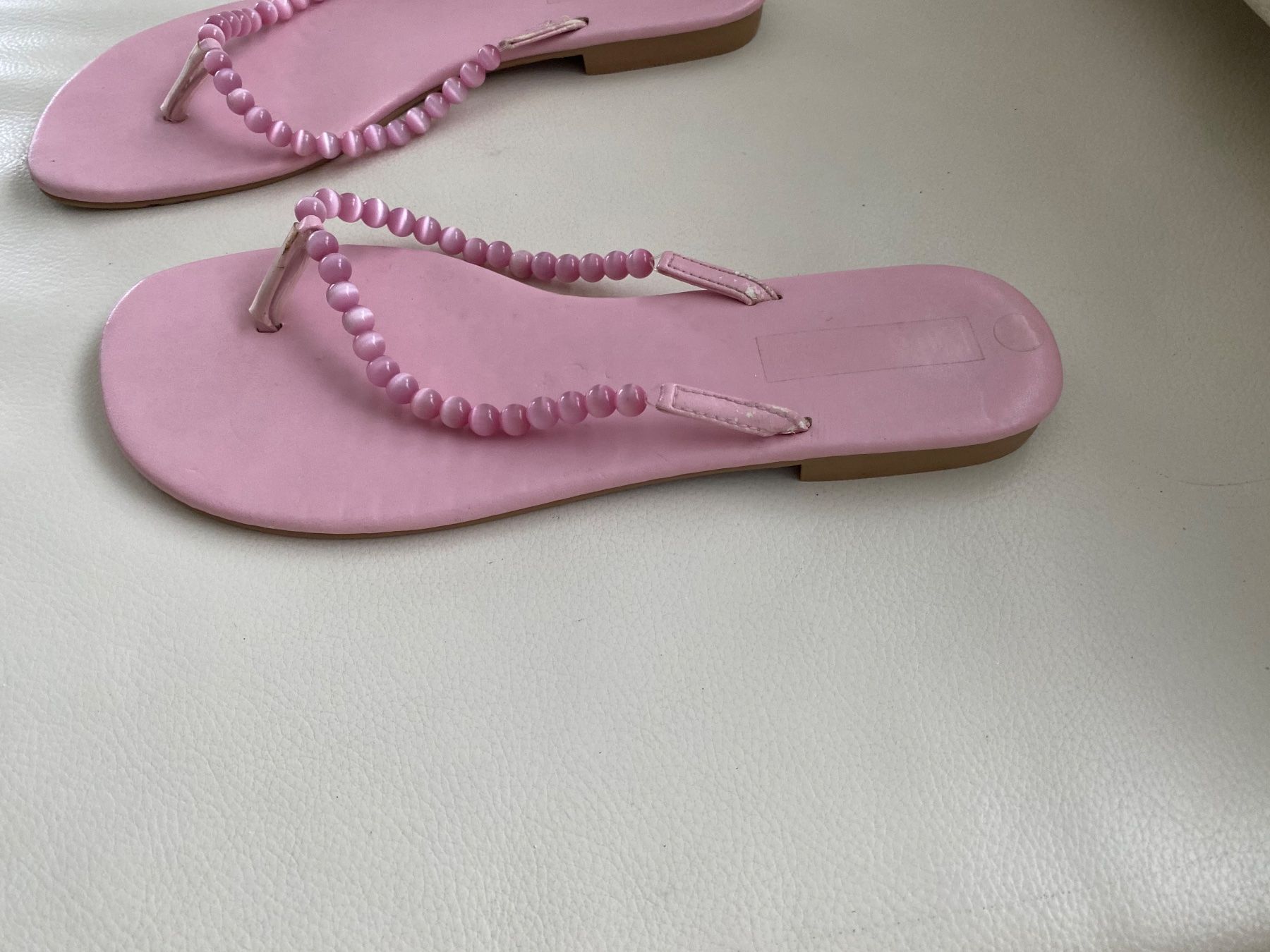 Scarpe da donna: SUMMERTIME - stylische/edle Flip-Flops mit Perlen, rosa, 38 – Usato da Winkel venduto da ferrari2022 6