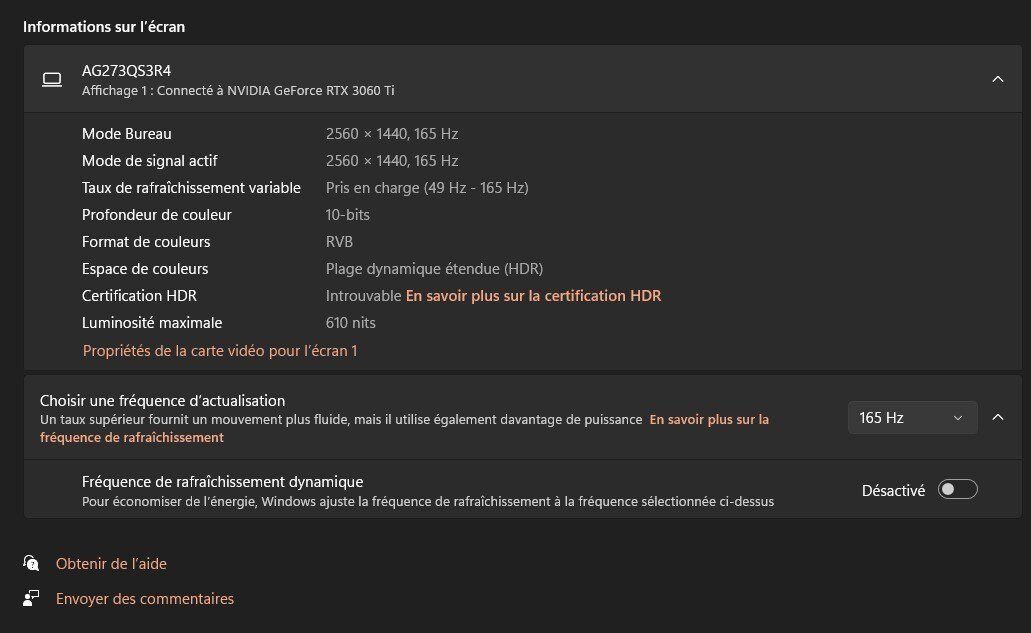Monitor: Ecran 27" Agon AG273QX – Usato da Lausanne venduto da DubiLetto 8