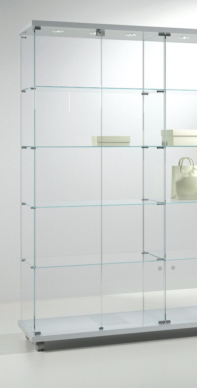 Vetrine: Glasvitrine, Silber,Kirsch&Wenge,LED B.157cmxT.40cmxH.181cm – Nuovo e nell'imballaggio originale da Kriens venduto da GCgestaltung.17 4