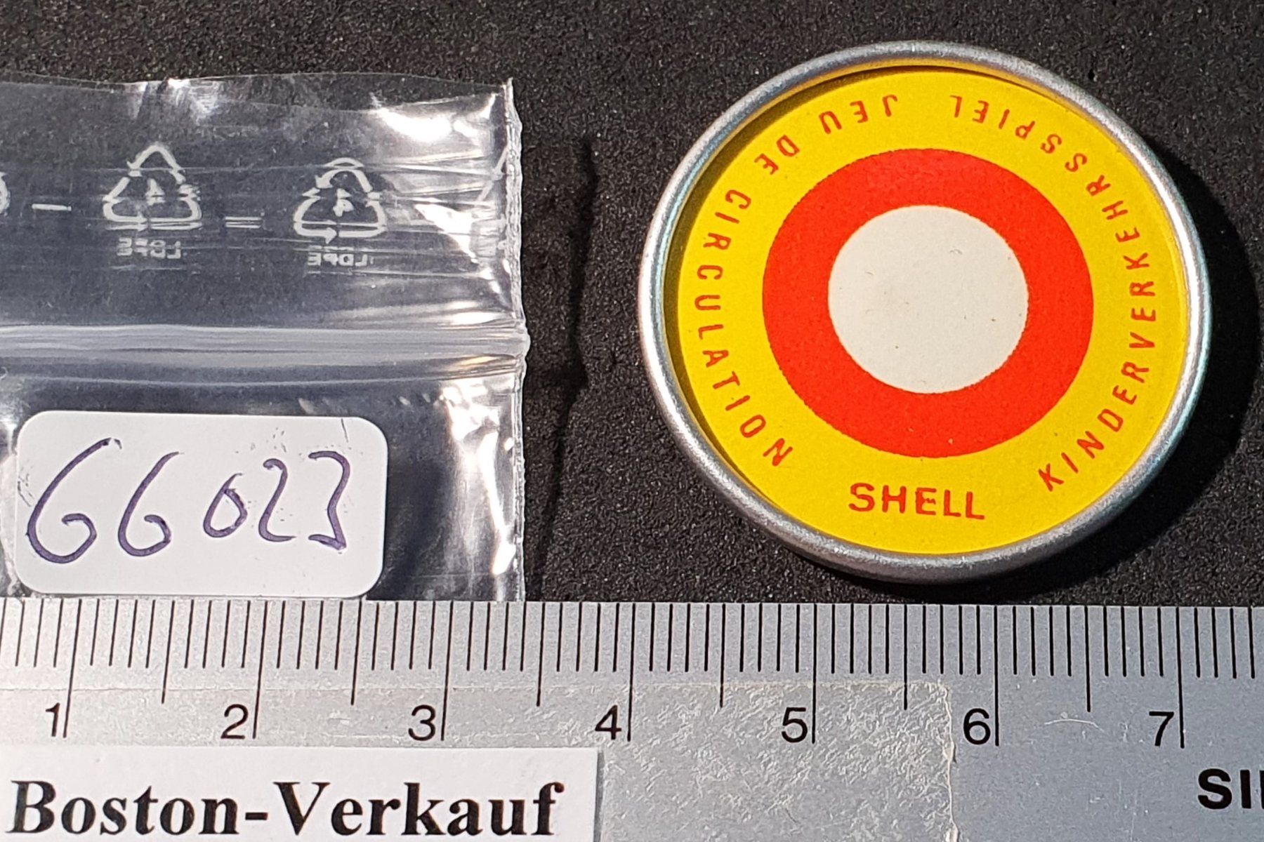 Plaketten & Abzeichen: GG023 - Brosche SHELL Kinderverkehrsspiel – Gebraucht aus Reinach BL von Boston-Verkauf 2