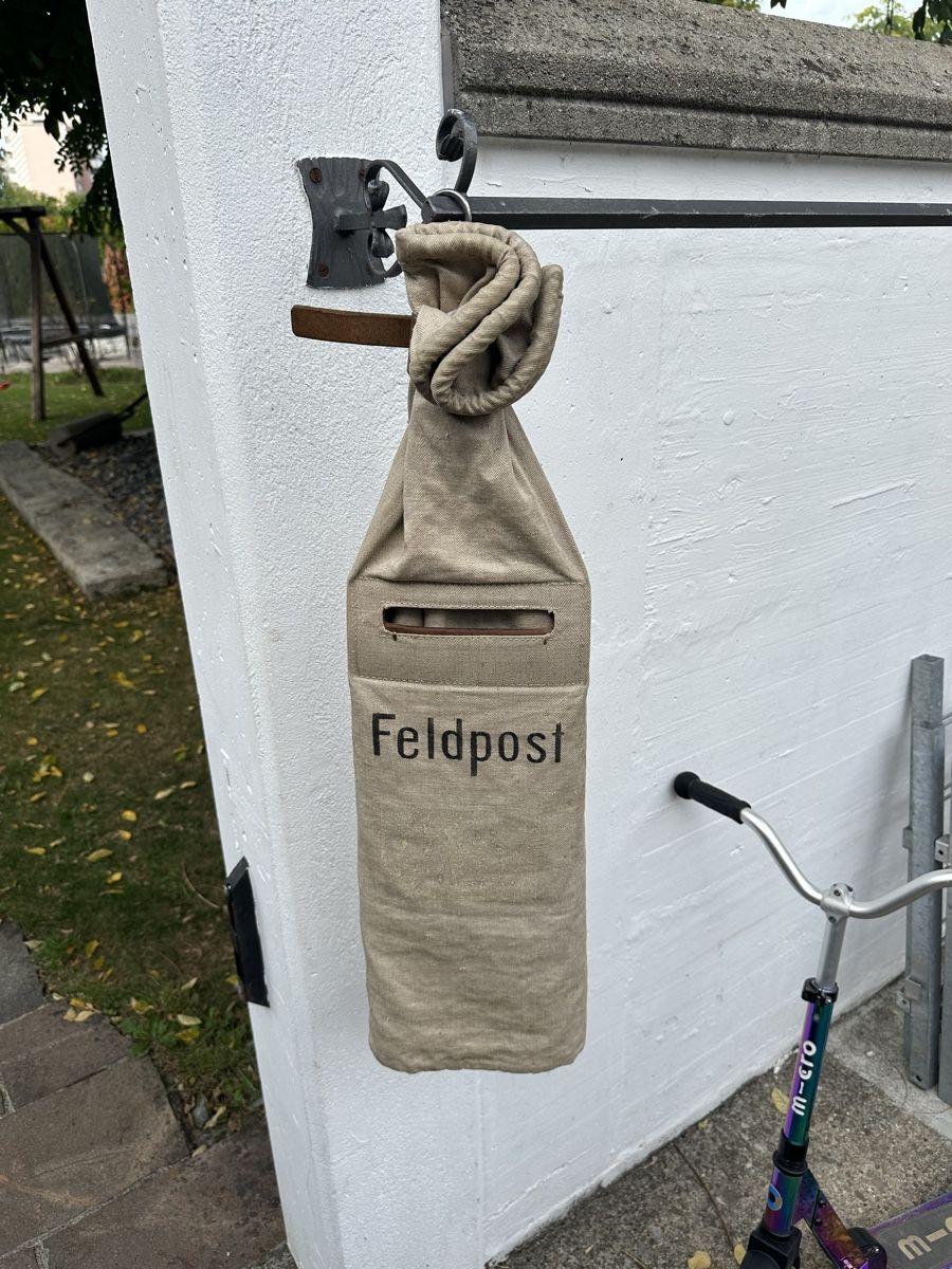 Schweizer Armee Borse: Alter Postsack Feldpost Original  – Usato da Villmergen venduto da Bezdupe