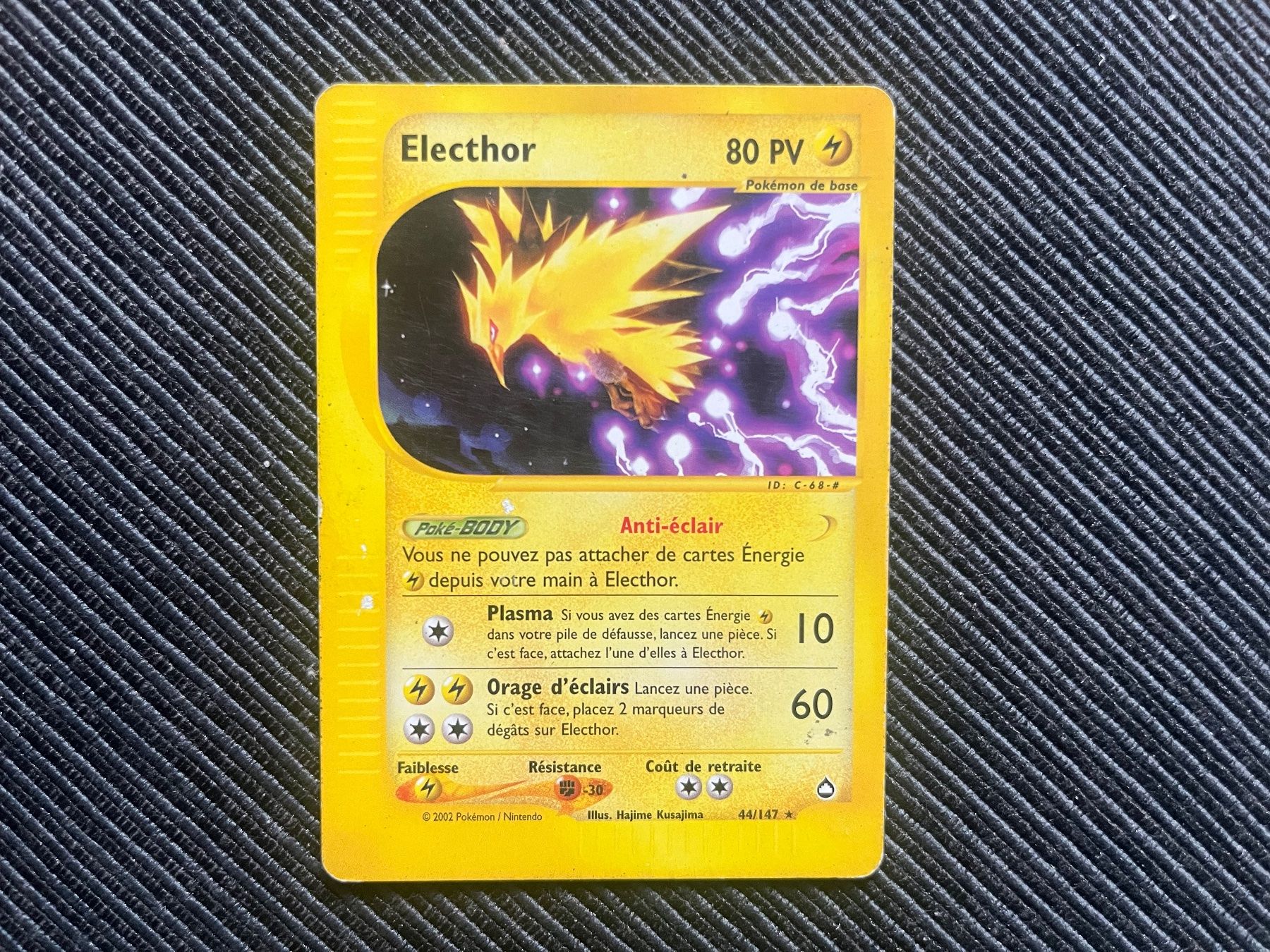 Pokémon Sammelbilder & Trading cards: Pokemon Electhor Zapdos Aquapolis français – Gebraucht aus Wabern von Collectfun