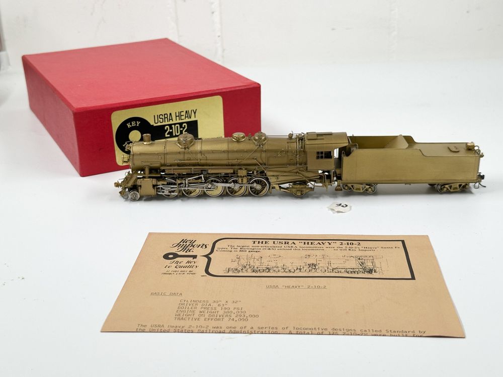 USRA Heavy 2-10-2 Messing Lokomotive - Top Zustand! OVP (Gebraucht) in ...