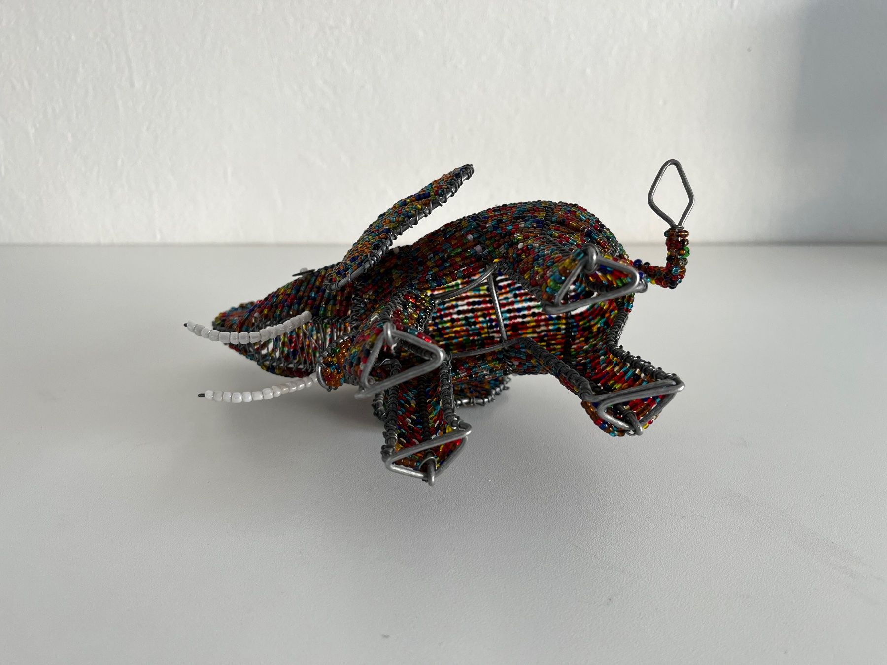Statuette: Elefant aus Metalldraht mit Steckperlen – Usato da Wetzikon ZH venduto da seli03 8