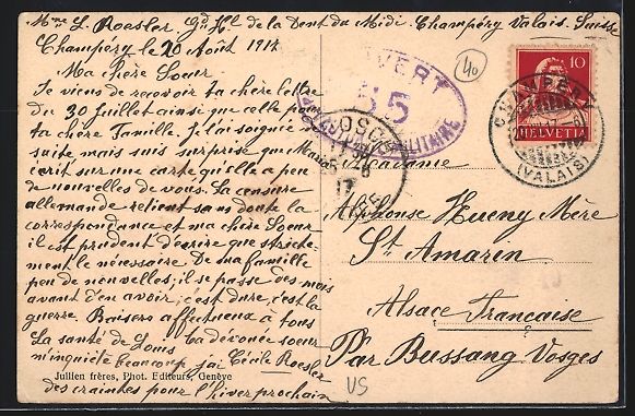Cartoline postali: AK Champéry, Hotel de la Dent du Midi – Usato da Berlin venduto da bartko-reher 1