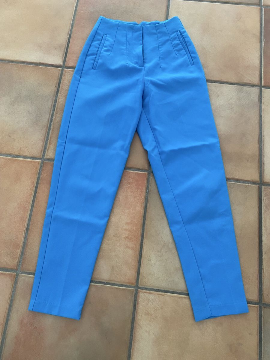 Pantaloni: Elegante Hose, türkis, Gr. 32 – Usato da Dornach venduto da Dlimi