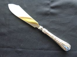 * COUTEAU A GATEAU JEZLER MUGUET ARGENT 800 COMME NEUF