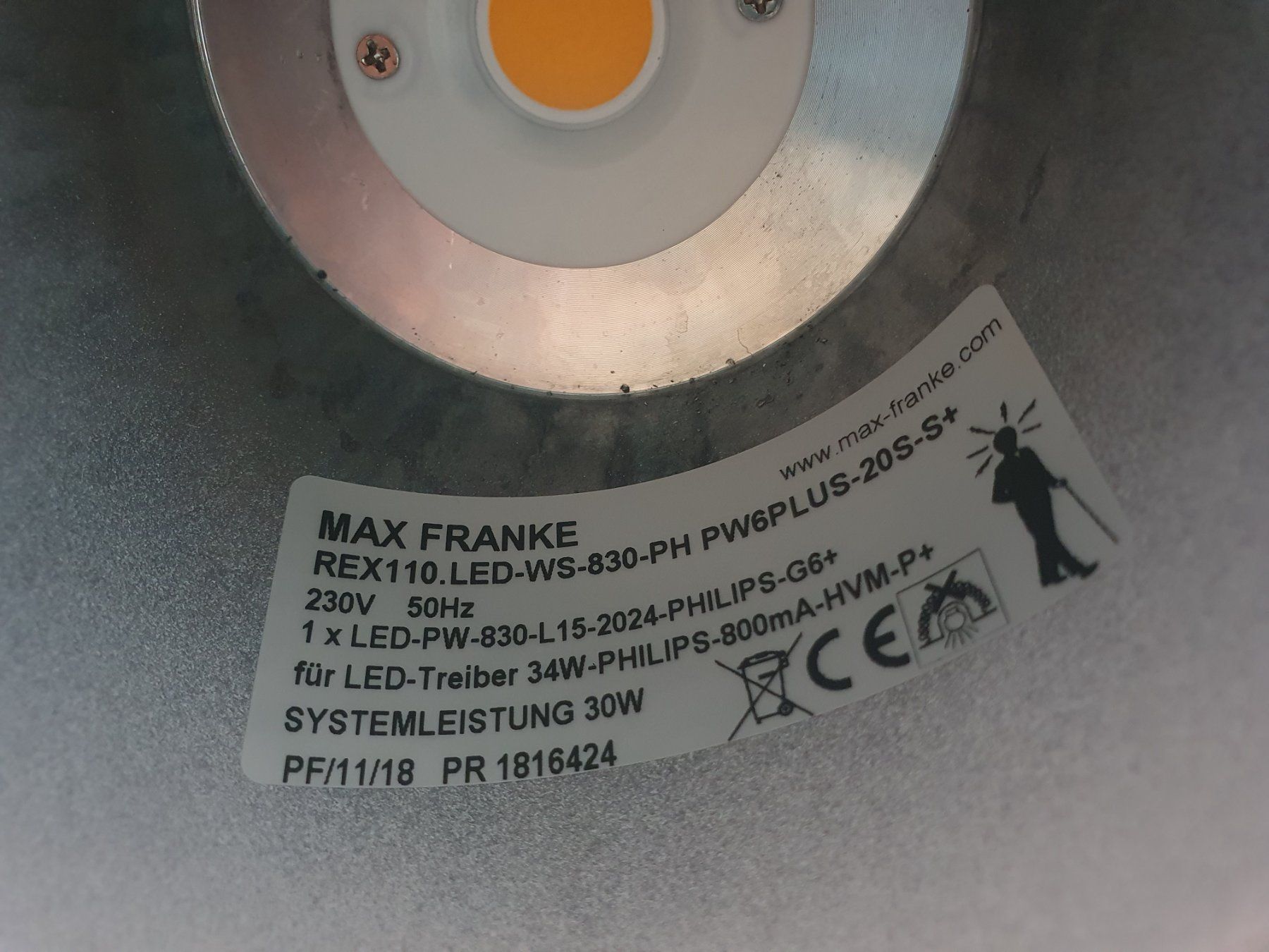 Lampen: LED Deckeneinbauleuchte max franke rex110 Einbau lampe – Gebraucht aus Zürich von eymen20 1