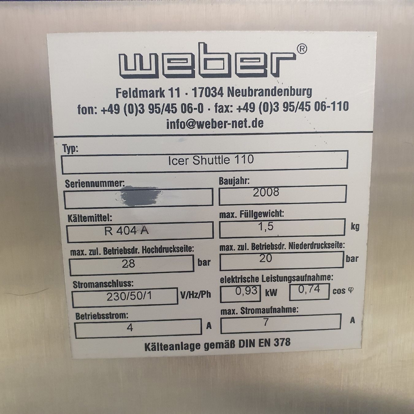 Küchengeräte: Icer shuttle 110  Eismaschine – Gebraucht aus Niederwangen BE von HasGastrobedarf 3