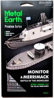 Metal Earth Premium Series-Bausatz "MONITOR & MERRIMACK"