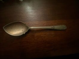 Antiker Löffel, versilbert, Punze CPNS, Vintage, Rarität