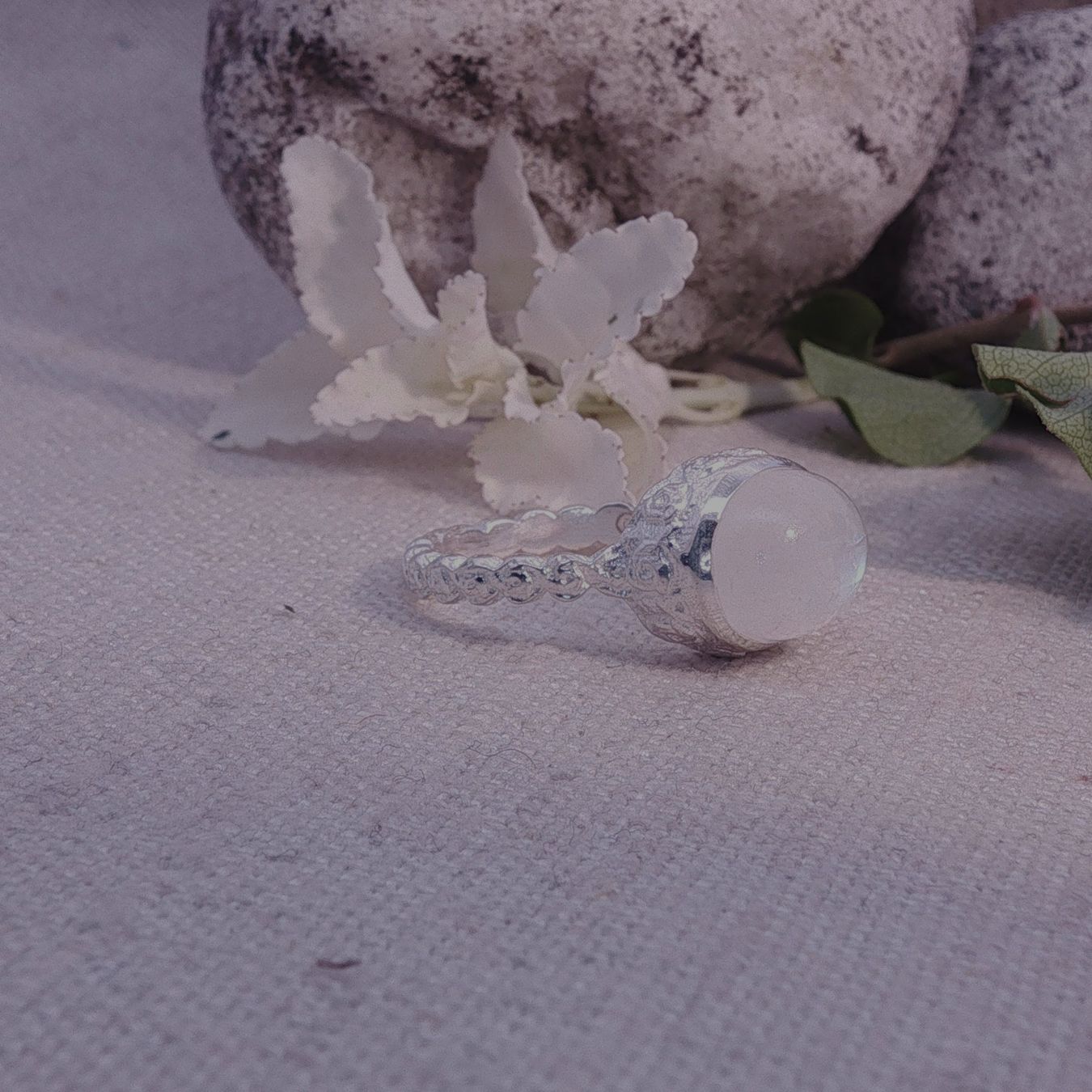 Olga Ribler Ringe: Mondstein Ring - Sterling Silber 925 - Grösse 52 – Neu (gemäss Beschreibung) aus Luzern von Schmuckoutlet 3