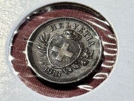 Schweiz 1 Rappen 1913 vzgl Wappen + Freiheitshut