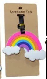 1 Stk. Kofferanhänger Regenbogen aus Silikon